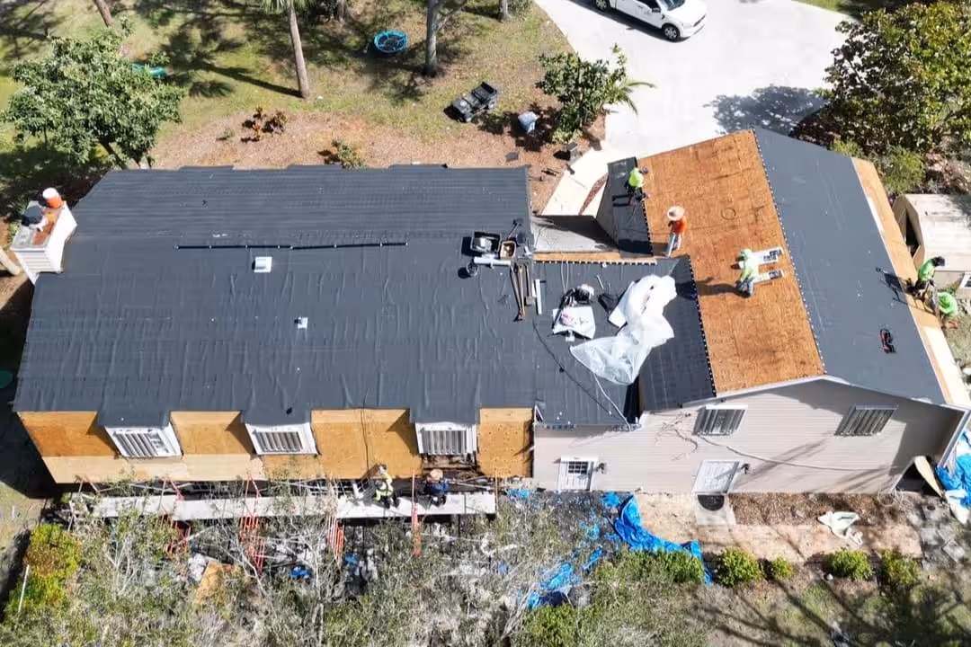 Emergency roof repairs service.