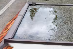 Flat roof drainage problems Jupiter FL.