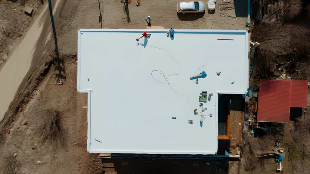 Methods for commercial flat roof waterproofing Jupiter Florida.