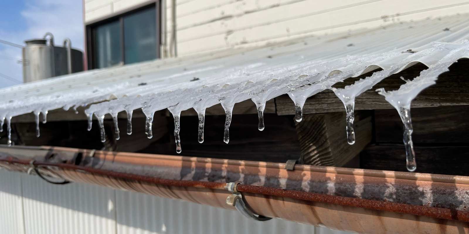 post winter metal roof inspection identifying damage and leaks